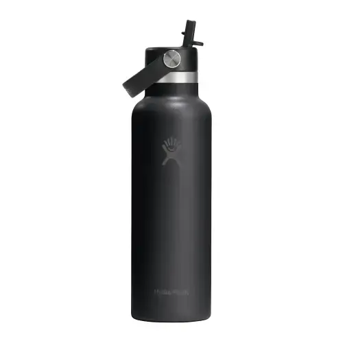 Sticla termos, inox, 620ml, inchStandard Strawinch, Hydro Flask (Negru)