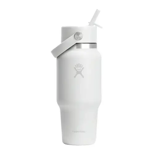 Sticla termos, inox, 710ml, inchWide Strawinch, Hydro Flask (Alb)