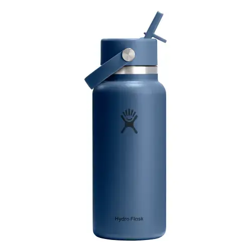 Sticla termos, inox, 950ml, Hydro Flask Wide Straw Harbor Blue