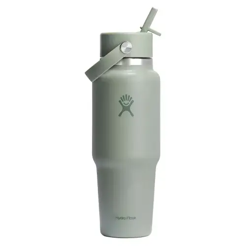 Sticla termos, inox, 950ml, inchWide Strawinch, Agave - Hydro Flask