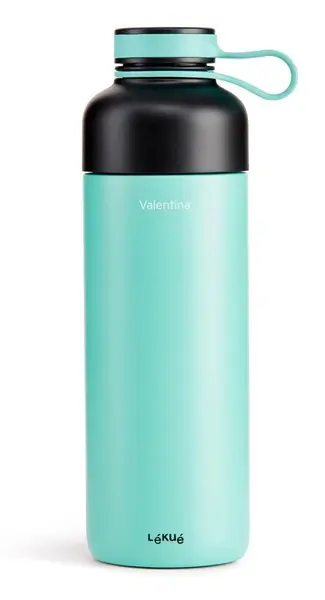 Sticlă termos Lékué – On The Go, 500 ml, turcoaz