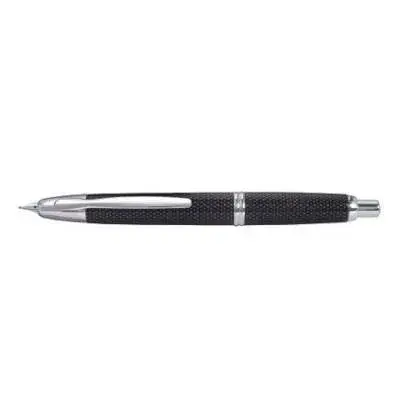 Stilou Capless Rhodium Graphite Pilot varf fin penita aur alb corp negru Stilou Capless Rhodium Graphite varf fin Aur Alb