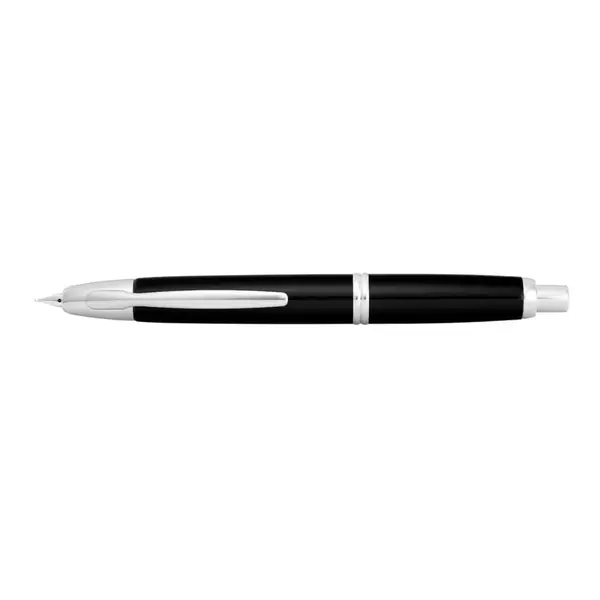 Stilou Capless Rhodium Pilot varf mediu corp negru Stilou Pilot Capless Rhodium varf mediu negru