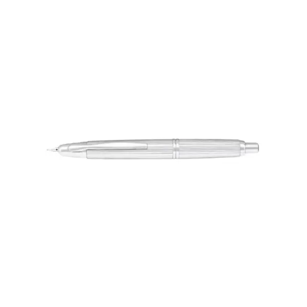 Stilou Capless Stripe Pilot varf mediu corp argintiu Stilou Pilot Capless Stripe varf mediu