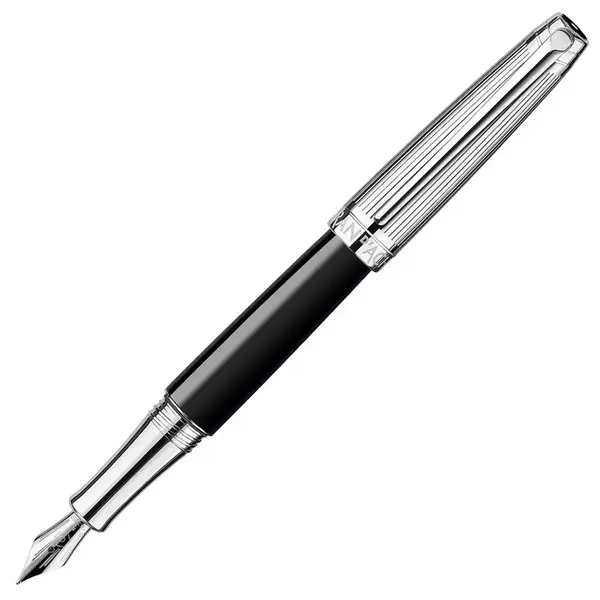 Stilou Caran d'Ache Leman - Bicolor BlackSilver, F
