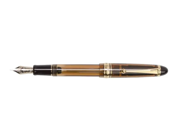 Stilou Custom 823 Pilot varf mediu corp maro transparent Stilou Pilot Custom 823 Maro Transparent