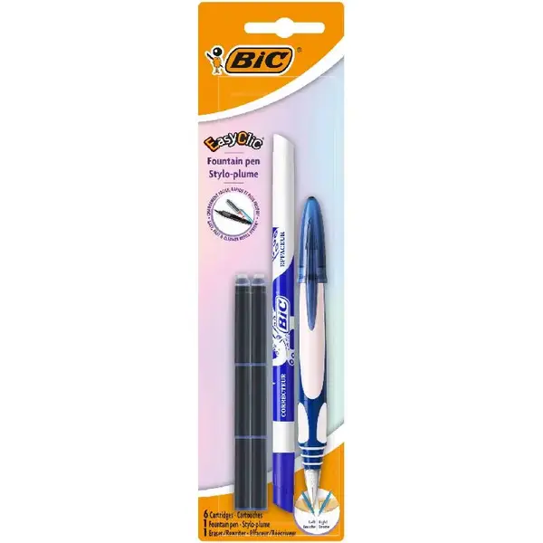 Stilou Easy Clic + 6 rezerve cerneala + 1 pic BIC Stilou Easy Clic + 6 rezerve cerneala + 1 pic BIC