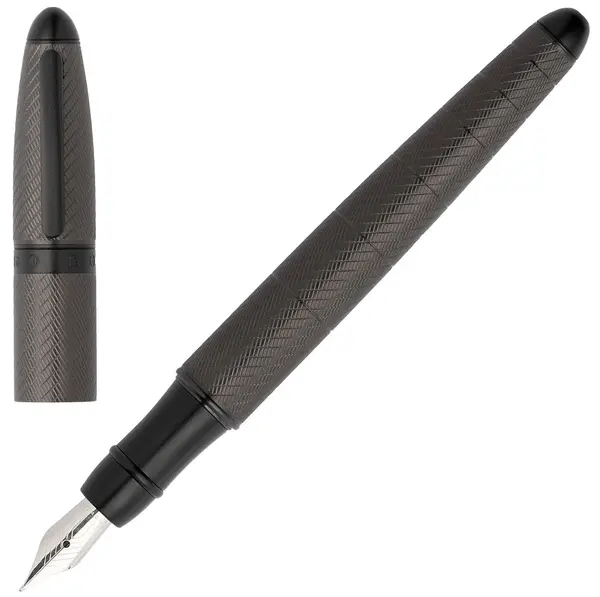 Stilou Hugo Boss Oval - Gri închis