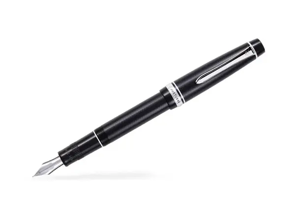 Stilou Justus 95 Pilot negru rhodiu varf fin Stilou Justus 95 Pilot negru rhodiu varf fin