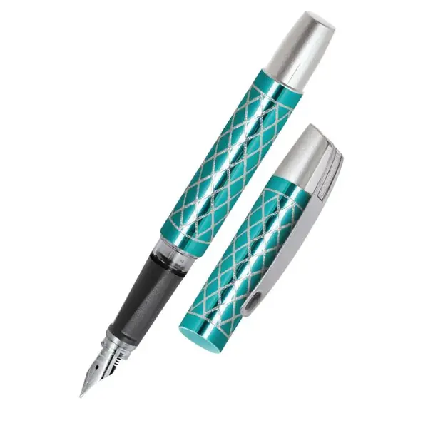 Stilou Online Campus II Diamond Turquoise cu penita din iridiu M si capac Stilou Online Campus II Diamond Turquoise cu penita din iridiu M si capac
