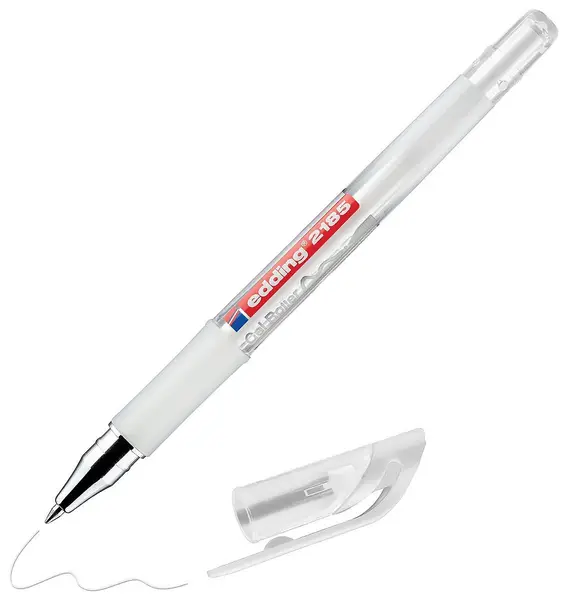 Stilou rola cu gel Edding 2185 - alb