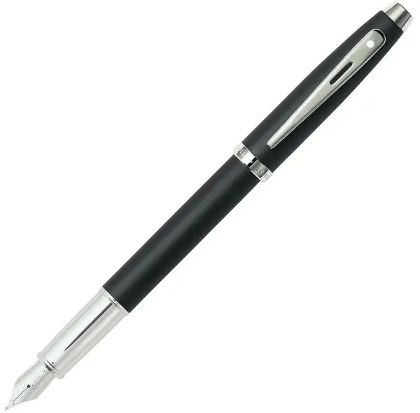 Stilou Sheaffer 100 - Matte Nickel Cap and Barrel Black