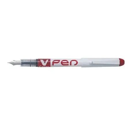 Stilou V-Pen Erasable Pilot varf mediu, rosu