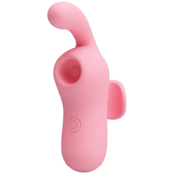 Stimulator PrettyLove - Magic Fairy, pentru stimulare clitorisului, 9.1 cm, roz