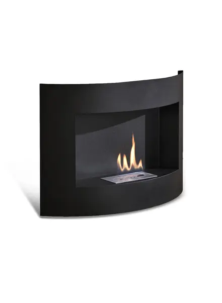 STONES Șemineu bio montat pe perete 15.5cm X 63cm H. 45cm | Aosom Romania