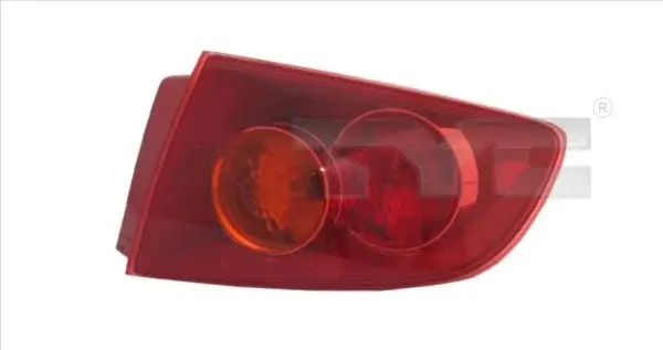 Stop lampa spate dreapta exterior culoare semnalizator portocaliu culoare sticla rosu MAZDA 3 BK Sedan intre 2003-2006