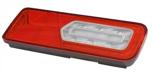 Stop spate dreapta LC12T (LED, 24V, cu intermitent, cu far ceata, lumina de marsarier, cu stop, lumina de parcare, reflector triunghiular) potrivit SCHMITZ