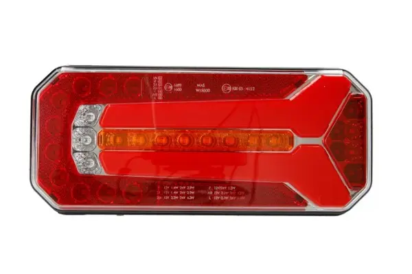 Stop spate stanga dreapta (LED, 12 24V, cu intermitent, cu lumini ceata, cu stop, lumina de parcare, reflector, conector: WAS 5)