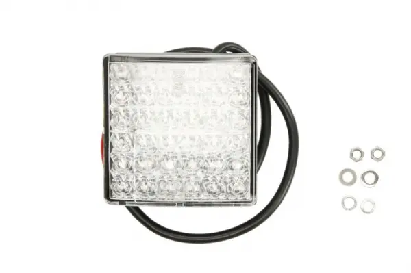 Stop spate stanga dreapta (LED, 24V, cu intermitent, cu stop, lumina de parcare, lungime cablu: 0,5m 80x80mm)