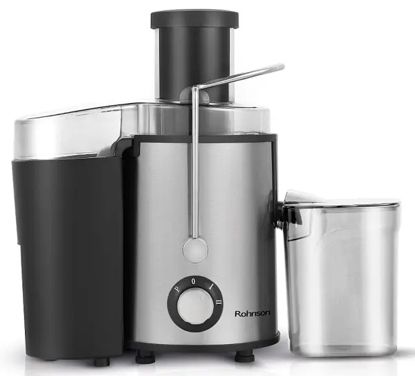Storcător de fructe Rohnson - R 438, 600W, negru/argintiu