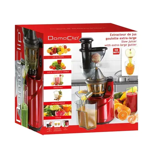 Storcator de fructe si legume DomoClip DOP138, 150 W, slow juicer