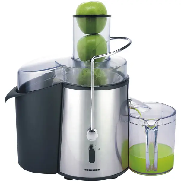 Storcator de fructe si legume Heinner XF-1000SS, 1000 W, 1 l, argintiu