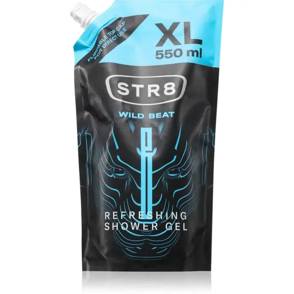 STR8 Wild Beat gel de duș rezervă pentru bărbați 550 ml