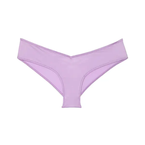 Strappy-back high-leg cheeky panty - purple L