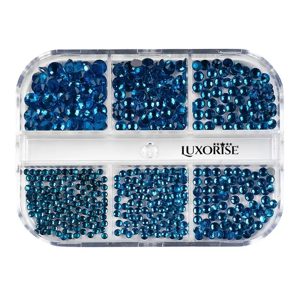 Strasuri Unghii LUXORISE Delirious Sapphire, 6 modele