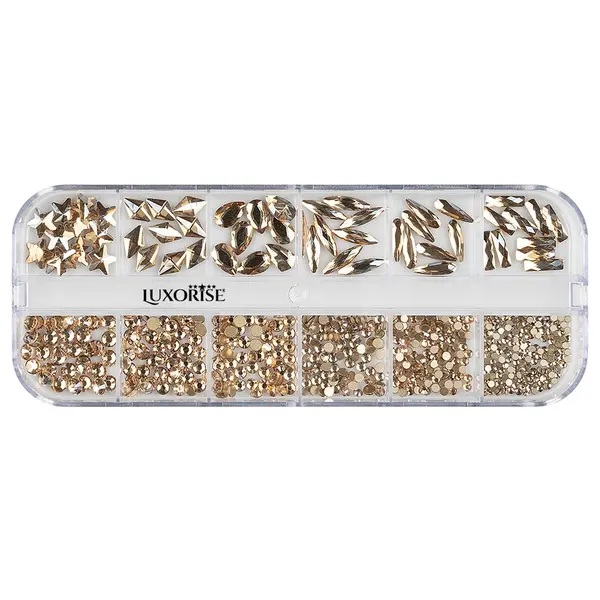 Strasuri Unghii LUXORISE, Perfect Treasure, 12 modele