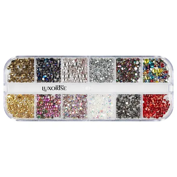Strasuri Unghii LUXORISE, Rainbow Crystals, 12 modele