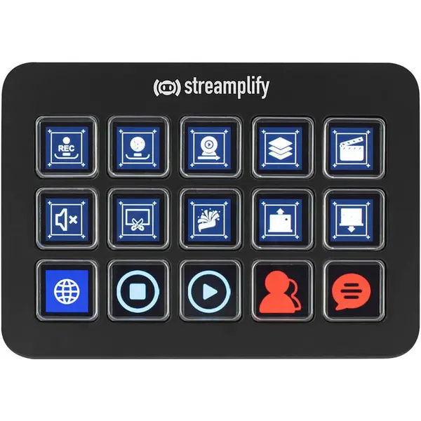 streamplify Streaming Deck One Streamplify , Platforma de streaming LCD personalizabila si hub USB, Negru