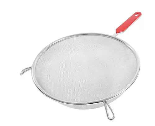 Strecuratoare ZOKURA Z1136, 22cm, inox (Argintiu/Rosu)