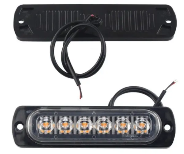 Stroboscop 6 LED lumini de avertizare pentru platforma ATV Tractor Jeep Off Road