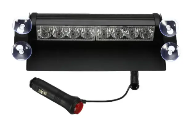 Stroboscop led auto 8 LED parbriz cob rosu albastru