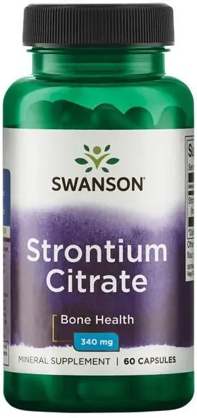 Strontium Citrate, 340 mg, 60 capsule, Swanson