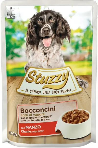 STUZZY Plic hrană umedă pentru câini, cu Vită 100g