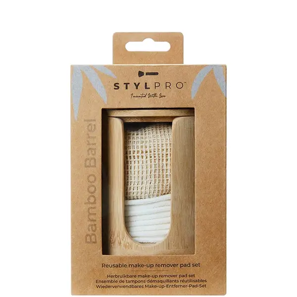 StylPro Bam Barrel with 8x Bamboo Pads & Laundry bag