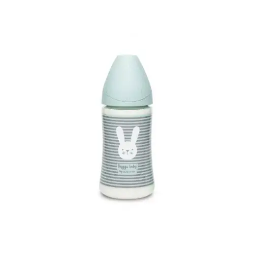 Suavinex Hygge biberon 270ml, cu tetina SX Pro, iepure, menta (306683) Zephyr Labs