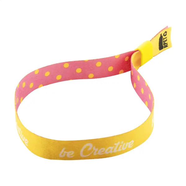SuboWrist RPET brățară festival personalizată - galben