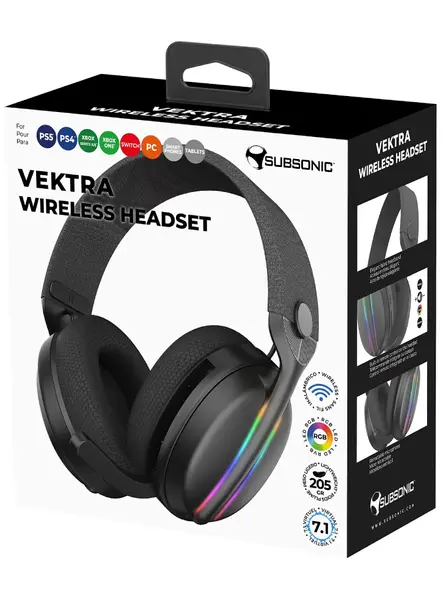 Subsonic Wireless Headset All Platforms + Led + 7.1