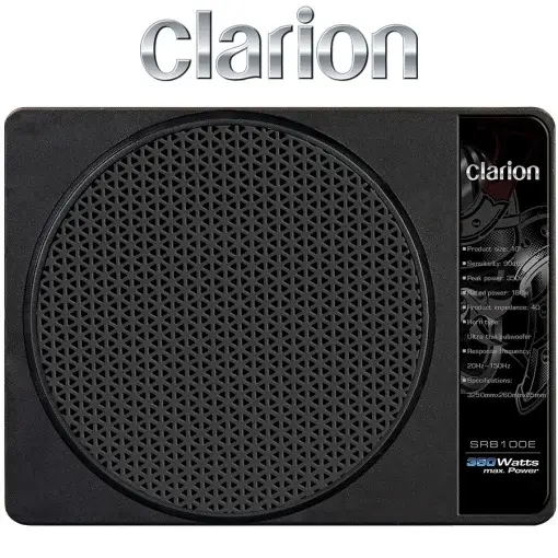Subwoofer Auto Activ Clarion SRB100E, 254mm, 180W RMS, 4Ω