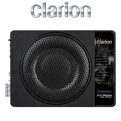 Subwoofer Auto Activ Clarion SRB650E, 165mm, 150W RMS, 4Ω