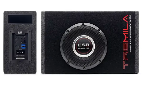 Subwoofer auto activ, cu incinta, ESB 3.WB8, 200 mm, 300W RMS
