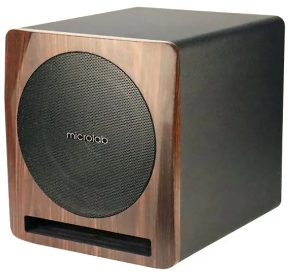 Subwoofer Microlab - Solo Sub 10, 200W, maro/negru