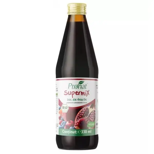 Suc Bio de Fructe Supermix, 330 ml, Medicura