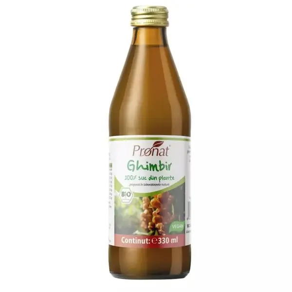 Suc Bio de Ghimbir, 330 ml, Medicura