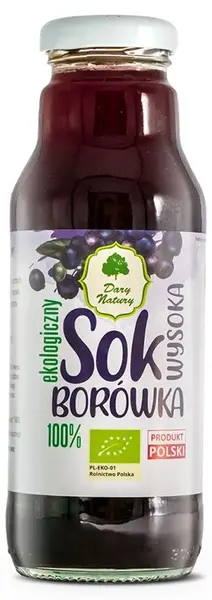 Suc bio din afine albastre americane, 270 ml, Dary Natury