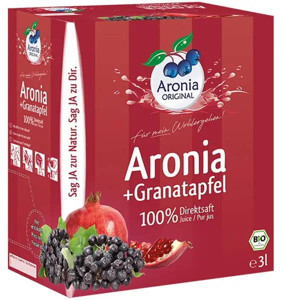 Suc BIO pur de Aronia cu Rodie, 3L Aronia