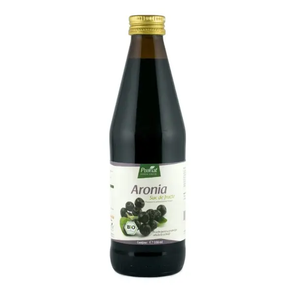 Suc de Aronia 100%, Bio, 330 ml Medicura